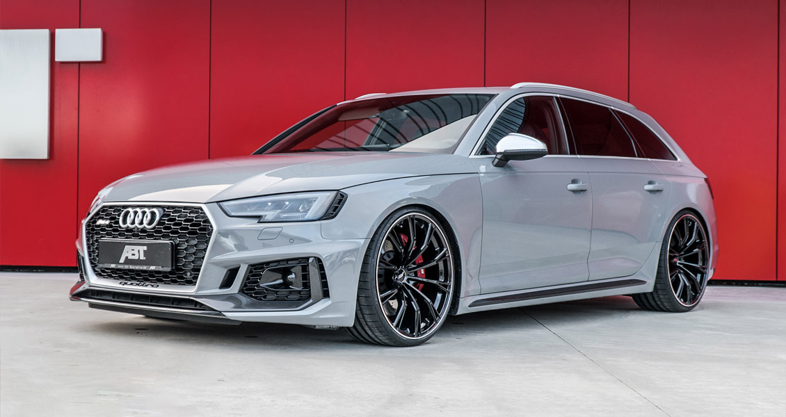 Тюнинг ABT для Audi RS4 B9 2019 2018. Обвес, диски, выхлопная система