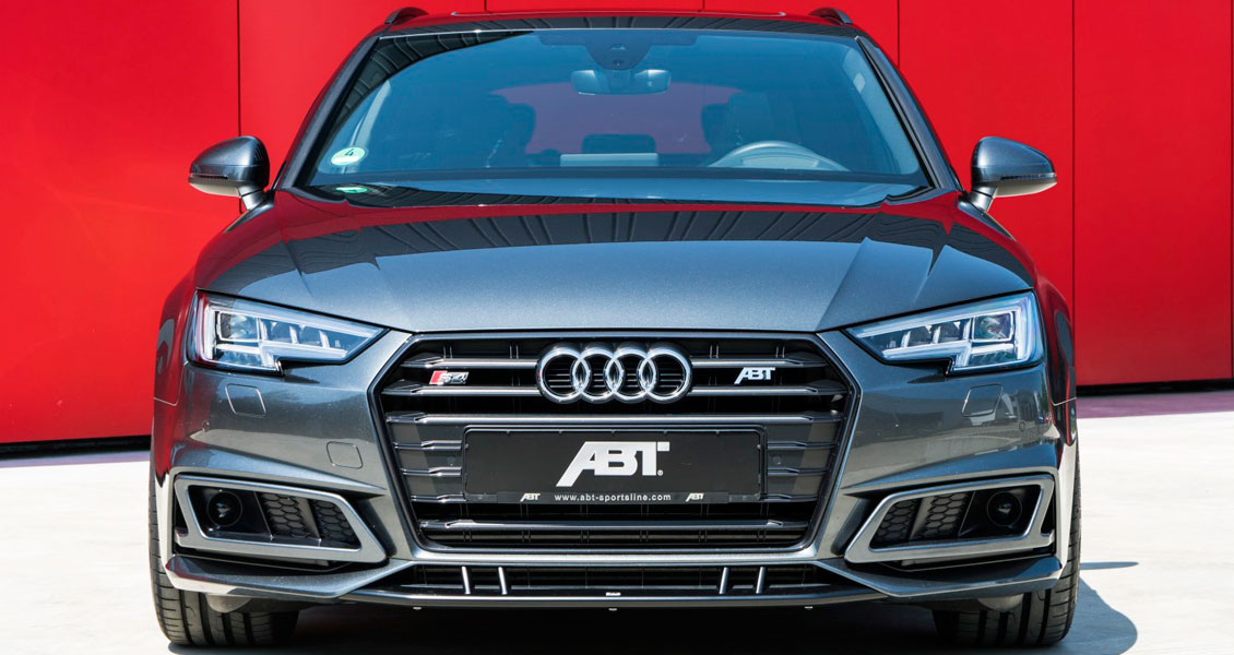 Тюнинг ABT для Audi S4 B9 2018 2017 2016. Обвес, диски, выхлопная система