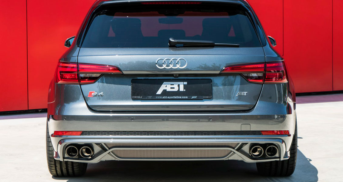 Тюнинг ABT для Audi S4 B9 2018 2017 2016. Обвес, диски, выхлопная система