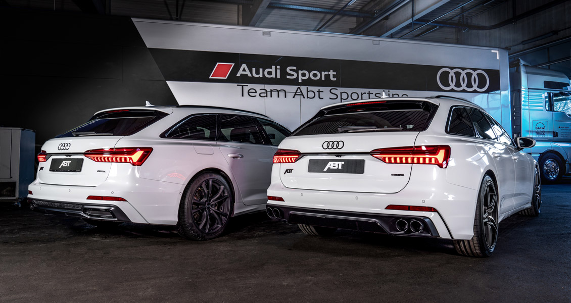 Тюнинг ABT для Audi A6 С8 4K 2020 2019. Обвес, диски, выхлопная система