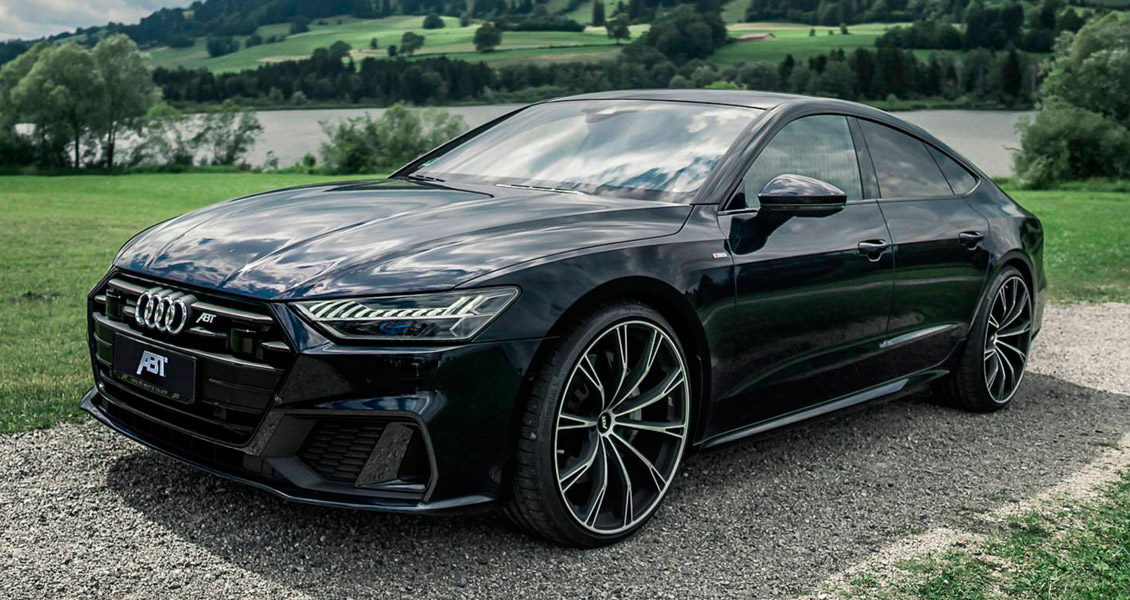 Тюнинг ABT для Audi A7 4K 2019 2018. Обвес, диски, выхлопная система