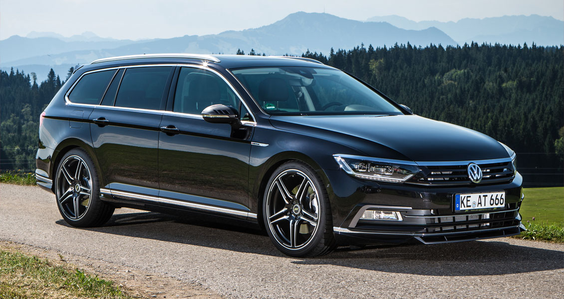 Тюнинг ABT для VW Passat B8 2018 2017 2016 2015. Обвес, диски, выхлопная система.