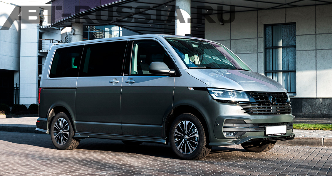 Выполненная работа по установке обвеса ABT Sportsline на VW Multivan T6.1